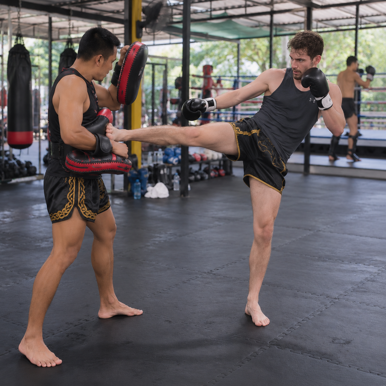 Muay Thai training in Thailand